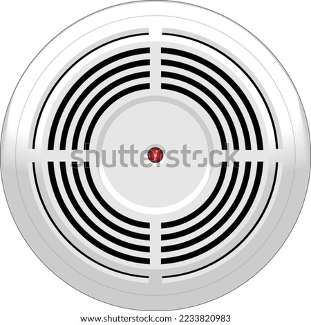 Smoke Detector Equipment Vector Illustration
