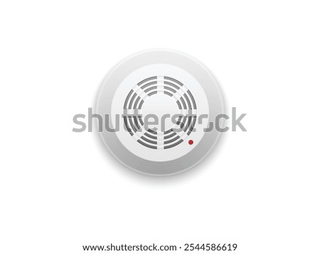 smoke detector of fire alarm. smoke detector and manual call point on white background. Smoke Detector Fire Alarm and Manual Call Point on White Background, Safety Equipment for Fire Protection