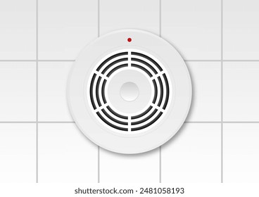 Smoke Detector and Fire Alarm. Smoke Alarm. Vector Illustration. 