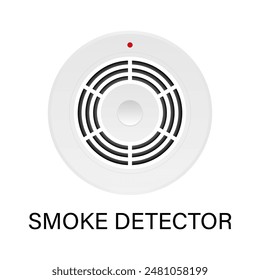 Smoke Detector and Fire Alarm. Smoke Alarm. Vector Illustration. 