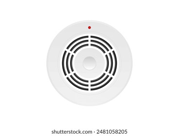 Detector de Smoke y alarma contra incendios. Alarma de Smoke. Ilustración vectorial. 
