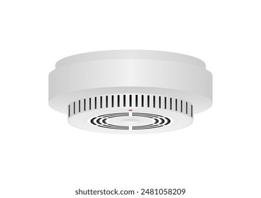 Smoke Detector and Fire Alarm. Smoke Alarm. Vector Illustration. 