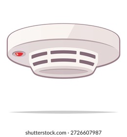 Detector de Smoke Vector de prevención de incendios ilustración aislada