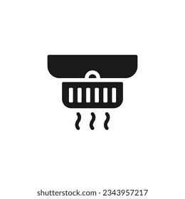 smoke detector icon or Smoke alarm system vector isolated. Best smoke detector icon vector for mobile apps, websites, Smoke alarm system design element, and more.