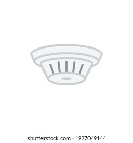 Smoke detector icon. Clipart image isolated on white background.