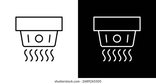 Icono de detector de Smoke Paquete de Vector de carrera editable, adecuado para Diseños web.