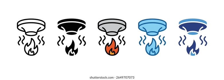 Smoke Detector Icon Element For Design