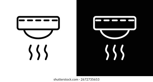 Rauchmelder Symbol Grafikelement Illustration Template Design