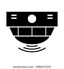 Icono del detector de Smoke ilustrado en Vector