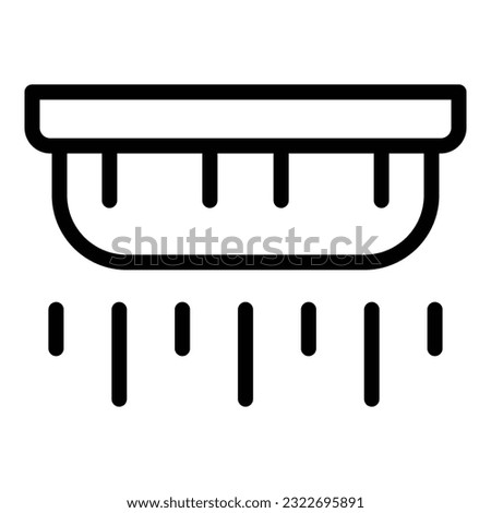 Smoke detector icon outline vector. Fire alarm. Home system