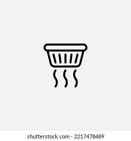 Smoke detector icon sign vector,Symbol, logo illustration for web and mobile