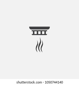 smoke detector icon. Simple element illustration. smoke detector symbol design from Smart home collection. Can be used for web and mobile.
