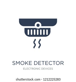 smoke detector icon. Trendy flat vector smoke detector icon on white background from Electronic devices collection, vector illustration can be use for web and mobile, eps10