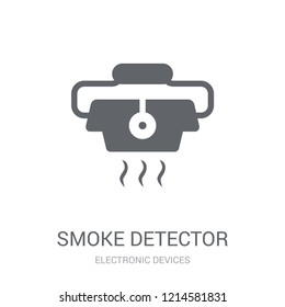 smoke detector icon. Trendy smoke detector logo concept on white background from Electronic Devices collection. Suitable for use on web apps, mobile apps and print media.