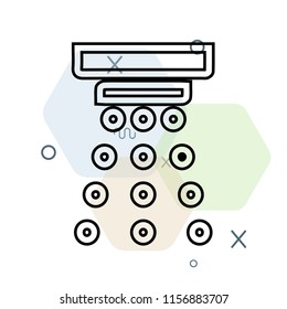 Smoke detector icon vector can be used as png, Smoke detector