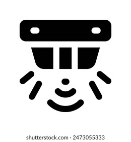 smoke detector icon. vector glyph icon for your website, mobile, presentation, and logo design.