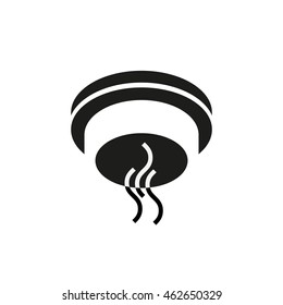 Smoke detector icon, vector illustration