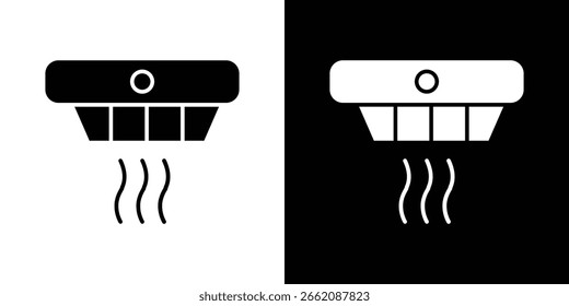 Vector del icono del detector de Smoke, símbolo, ilustraciones del logotipo