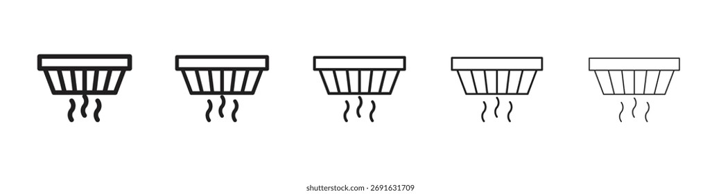 Smoke detector icon vector, Symbol, logo illustrations