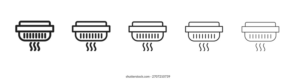 Vector del icono del detector de Smoke, símbolo, ilustraciones del logotipo