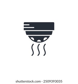 Symbol für Rauchmelder. vector.Editable stroke.linear style Zeichen zur Verwendung Web-Design, logo.Symbol-Illustration.