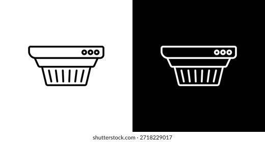 Iconos del detector de Smoke para los Elementos de UI. Ilustración vectorial de alta calidad.