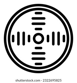 vector de contorno del icono de movimiento del detector de humo. Fuego de alarma. Sistema residencial