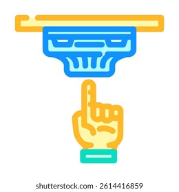 smoke detector testing home maintenance color icon vector. smoke detector testing home maintenance sign. isolated symbol illustration