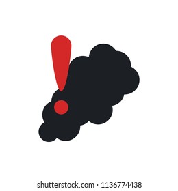 smoke detector vector icon