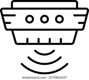 Smoke Detector vector icon. Can be used for printing, mobile and web applications.