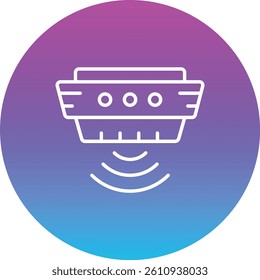 Smoke Detector vector icon. Can be used for printing, mobile and web applications.