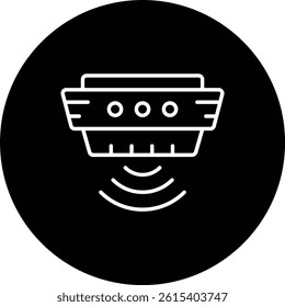 Smoke Detector vector icon. Can be used for printing, mobile and web applications.