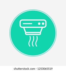 Smoke detector vector icon sign symbol