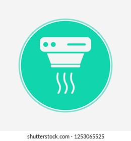 Smoke detector vector icon sign symbol