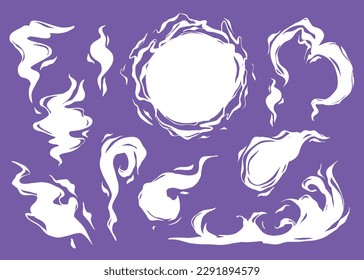 smoke effect abstract  with vector