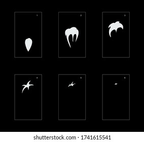 Smoke effect. smoke animation sprite sheet. classic smoke effect animation for game or cartoon or animation. vector style animation effect 1835.