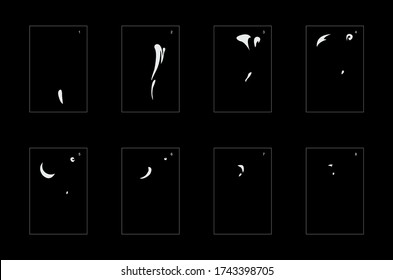 Smoke effect. smoke animation sprite sheet. classic smoke effect animation for game or cartoon or animation. vector style animation effect 1841.