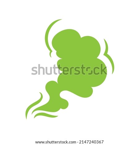 Smoke effect. Bad smell and dust floating in the air.