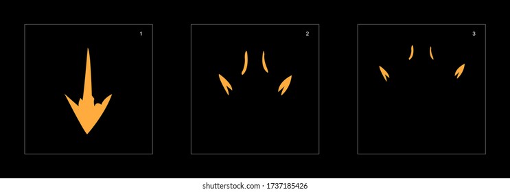 Smoke effect. dust smoke animation sprite sheet. classic dust smoke effect animation for game or cartoon or animation. vector style animation effect 1711.