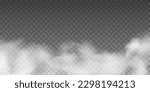 Smoke effect isolated on transparent background layer. Stock royalty free vector illustration