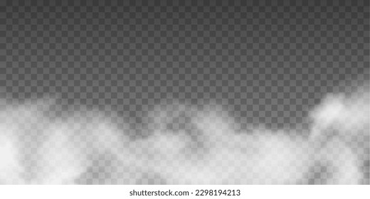 Smoke effect isolated on transparent background layer. Stock royalty free vector illustration svg