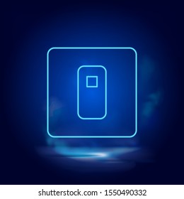 Smoke effect neon style vector icons, switch, switcher neon icon.