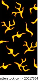 Efecto de explosión de humo, decoración abstracta de fuego, llamas de cristal, imagen de fuego. Concepto de fondo, papel tapiz, tela, textiles, teléfono móvil, fondo para su negocio.ilustración vectorial.