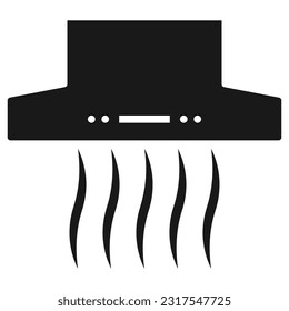 smoke extractor icon vector illustration symbol design