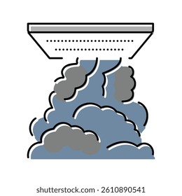 smoke filtration color icon vector. smoke filtration sign. isolated symbol illustration