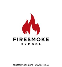 Design-Inspiration für das Logo von Smoke Fire Flame Burn