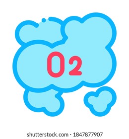 smoke from fire icon vector. smoke from fire sign. color symbol illustration