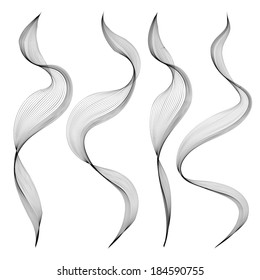 smoke, flame, jet, fire, steam, vector