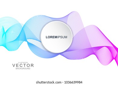 Smoke fluid abstract and dynamic background with curve shape.