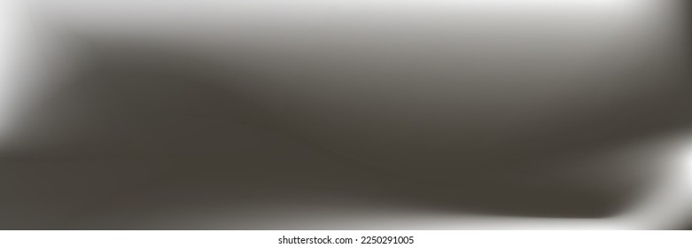 Smoke Fluid Metal Water Weather Gradient Mesh. Gray Curve Liquid Cloudy Pastel Gradient Backdrop. Sky Grey Monochrom Light Smog Silver Smooth Surface. White Cloud Wavy Smooth Blurry Flow Background.